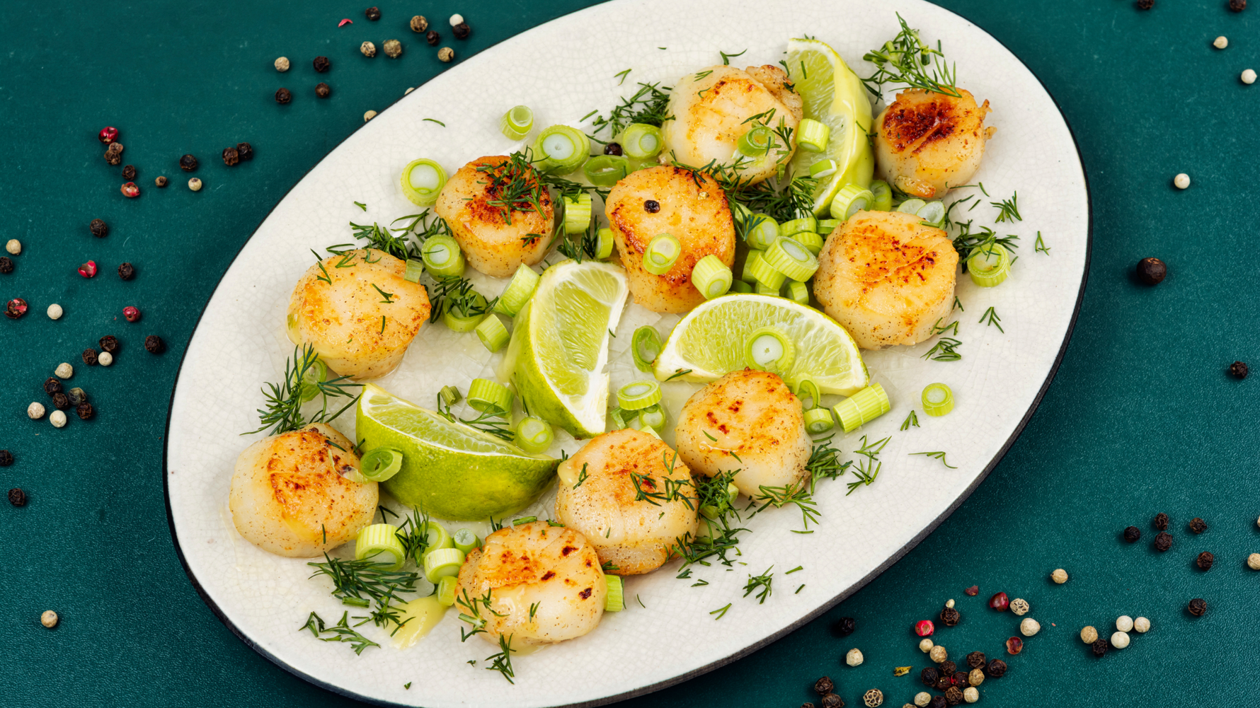 Bouchons de coquilles Saint-Jacques en coque verte