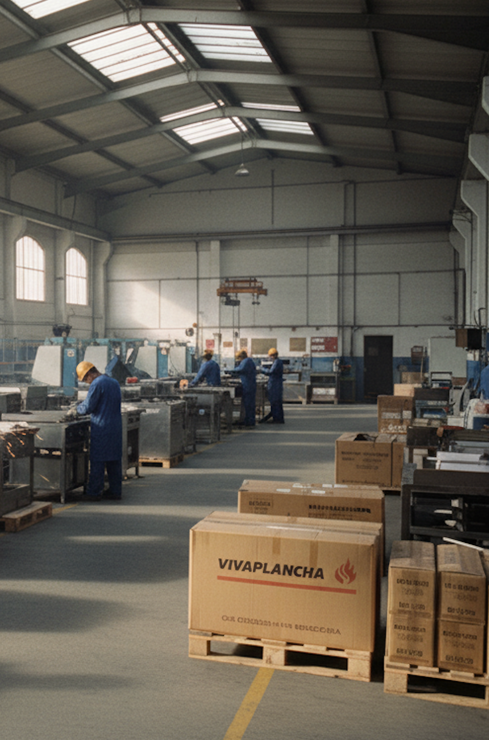 Primi laboratori di produzione Vivaplancha, inizio dell’avventura industriale e artigianale del marchio